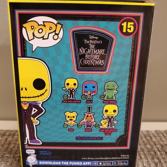 Funko pop Toys New Funko Pop Blacklight Jack Skellington Nightmare